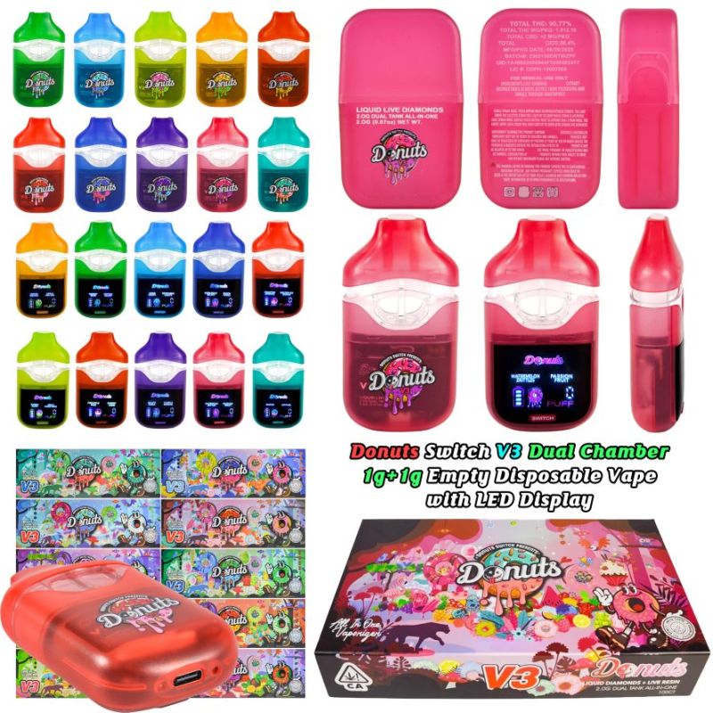 Donuts Switch V3 Dual Chamber 1g+1g Empty Disposable